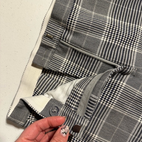 H&M plaid straight leg pants/slacks size 0 - Picture 8 of 10
